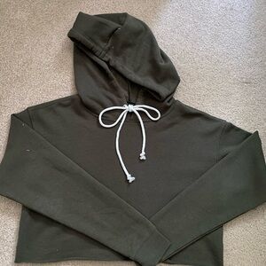 Wild Fable Cropped Hoodie Green Size XS